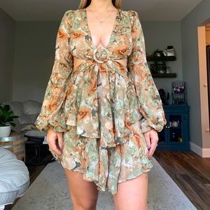 Luxxel Cutout Open Back Dress Medium